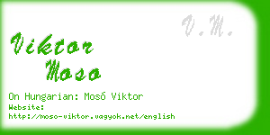 viktor moso business card