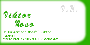 viktor moso business card